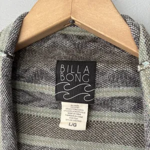 Billabong Drape Cardigan Size Large Aztec Boho Western Waterfall Coastal Cowgirl thumbnail 7