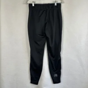 Gymshark Black Joggers Athletic Track Pants White Piping Logo‎ Womens Small thumbnail 5