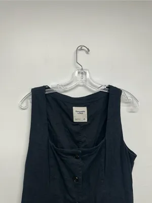 The Abercrombie & Fitch Mara Squareneck Linen-Blend Vest Mini Dress thumbnail 7