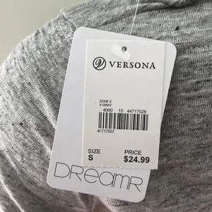 Dreamr Gray Diamond back open tied tee NEW thumbnail 7
