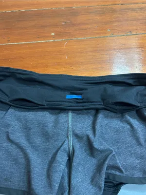Lululemon Run Speed Shorts Women’s Sz 6 Heathered Black Running Athletic 👽🧡 thumbnail 8
