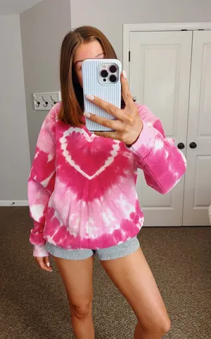 Urban Outfitters Pink Heart Sweatshirt thumbnail 1