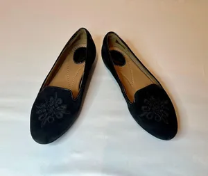 Clarks Artisan | Black Alitay Kallen Suede Flat - 6M thumbnail 2