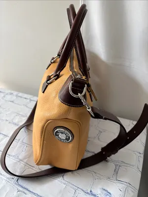 Dooney & Bourke All Weather Leather 2 (AWL 2) mustard yellow Satchel /Crossbody thumbnail 3