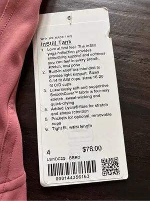 NWT lululemon athletica Rose Pink Instill racer back Tank thumbnail 5