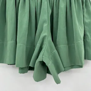 KOCH Erica Shorts Women's Size XS Skirt Skort Pleated Green Pull On Smocked Boho thumbnail 4