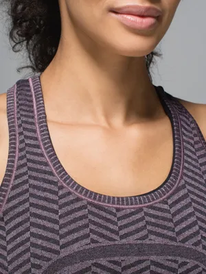 #18 Lululemon Run: Swiftly Tech Racerback Heathered Black Cherry Size 4 thumbnail 5