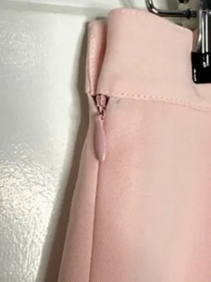 Astra Classic Pink Double Slit High Waist Mini Skirt Sz 8 thumbnail 5
