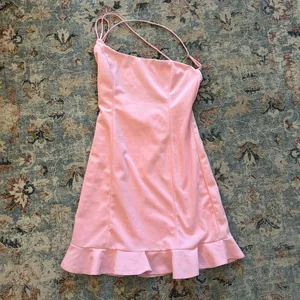 Lucy in the Sky Pink One Shoulder Ruffle Mini Dress thumbnail 3