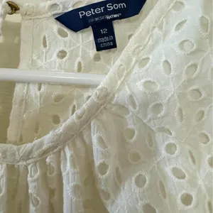 NWOT Y2K Women's Peter Som Collection Eyelet Ruffle Dress Mini‎ Flare Layered-12 thumbnail 3