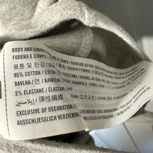 Abercrombie Long-Sleeve Cotton-Blend Seamless Fabric Crew Bodysuit Light Gray‎ L thumbnail 4