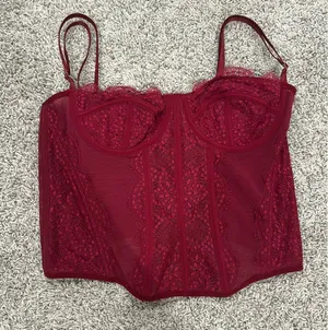 Corset top Red Size L thumbnail 1