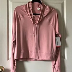 Marika Sport Women’s Pink Cowl Neck Pullover Yoga Long‎ Sleeve Top Size Large NWT thumbnail 4