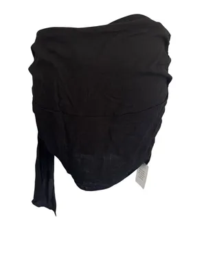 lovewave The Alissa Mini Skirt in Black Medium Womens Saron Wrap Coverup thumbnail 7