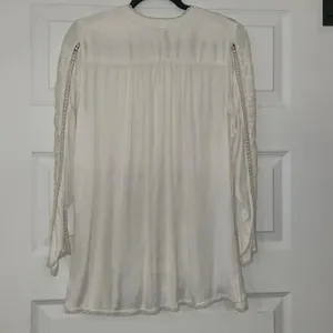 Sundance Boho Cream Lace Button Down Blouse thumbnail 6