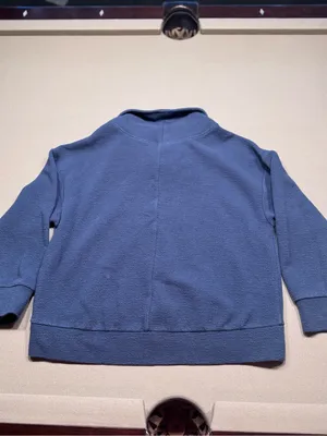 CALIA by Carrie Underwood Slate Blue Quarter-Zip Textured Pullover thumbnail 2
