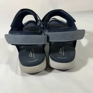 Clarks Cloudsteppers Mira Bay Strappy Sandal Cushion‎ Soft 10m Blue Preowned thumbnail 4