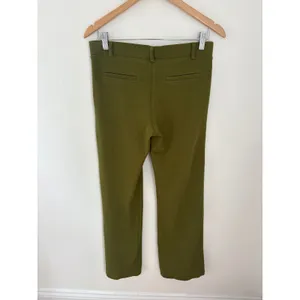 Betabrand Olive‎ Green Dress Pant Yoga Pants Straight Leg Medium Petite MP thumbnail 3