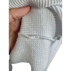 Abercrombie & Fitch AF Essential White Knit Long Sleeve Crop Sweatshirt Size S/M thumbnail 5