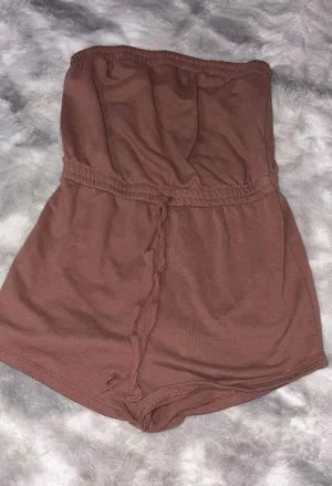 Mocah Brown, Sleeveless Romper Brown thumbnail 1