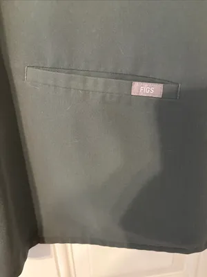 Figs V-Neck Scrub Top Gray Green PO 2491 thumbnail 3