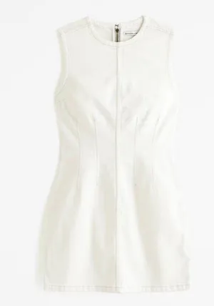 White Denim Dress thumbnail 1
