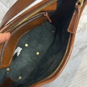 Vtg Dooney and Bourke Large Hobo‎ Black Leather Bag shoulder Purse thumbnail 13