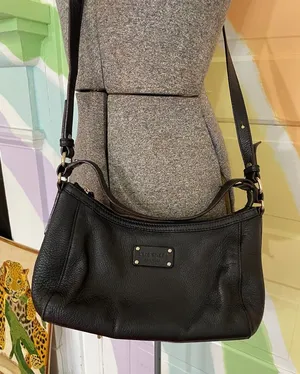 Kate Spade New York Black Pebbled Leather Crossbody Shoulder Bag Classic 🧡🎀 thumbnail 1