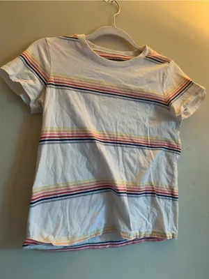 Madewell Multicolored T Shirt Short Sleeve Casual Women Size XS 100% Cotton thumbnail 1