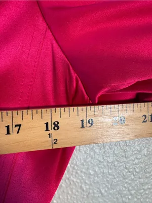 Teri Jon Hot Pink Satin Oversized Blazer Jacket Womens 12 Preppy Barbie Classic thumbnail 3