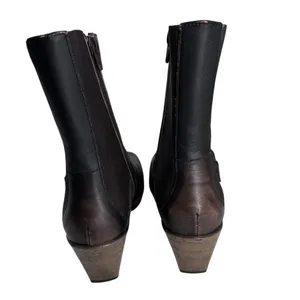 NAOT REFLECT Brown Mid Calf Boots Women's Size‎ EU 38 US 7 Side Zipper thumbnail 4