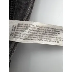 Free People Crossbody Bag Charcoal Black Canvas Leather Foldover Minimalist OS thumbnail 5