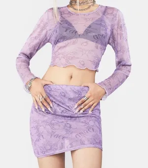 Mesh skirt set thumbnail 5