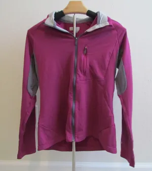 Salomon Full Zip Jacket Medium Pink Technical Hiking Running Fleece‎ Mid Layer thumbnail 1