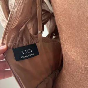 Vici Harvest Nights Plisse Empire Maxi Dress Bronze thumbnail 8