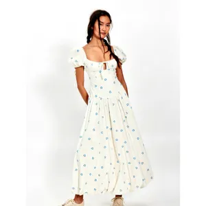 Free People Bali Sprinkled Heart Maxi Dress Tofu Combo 12 thumbnail 5