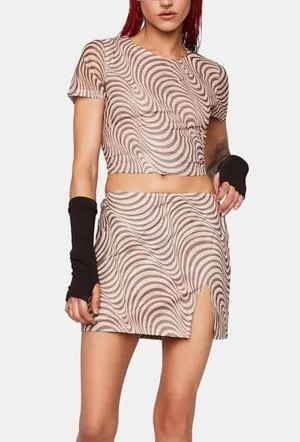 Dolls Kill Mesh Swirl Set thumbnail 1