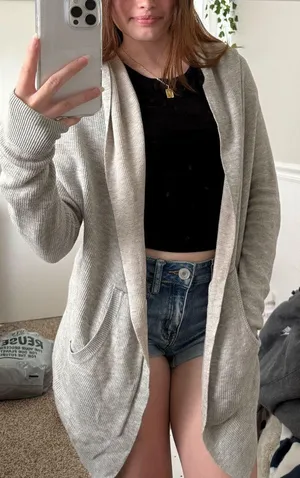 Gray Lululemon Open Cardigan thumbnail 1