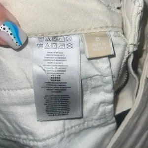 ✨Michael Kors Zip Detail Skinny Off White Sz 8 Jeans✨ thumbnail 9