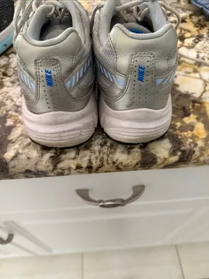 Nike Gray Sneakers with Blue Swoosh- “Initiator” thumbnail 4