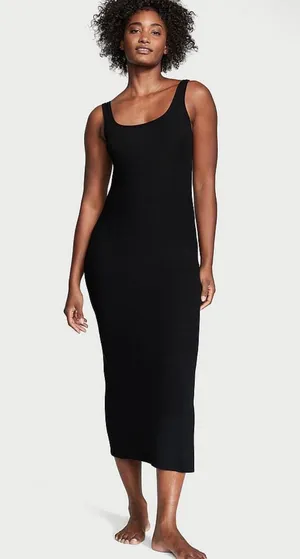 Victoria's Secret Ribbed Modal Long Sleep Dress thumbnail 4