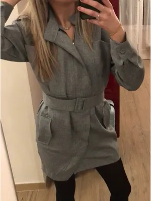 Storets Gray Belted Blazer Mini Dress thumbnail 4
