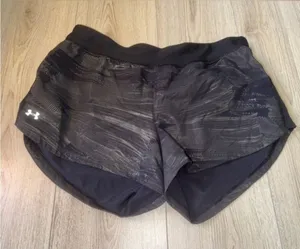 Under Armour Women's Black Performance Running Shorts thumbnail 1