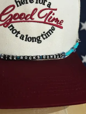 Beaded Hatchain Kick rocks Cowboy handmade brand new thumbnail 4