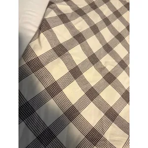 Urban Outfitters Plaid Mini Dress Brown‎ Cream Sweetheart Neckline Size S P thumbnail 3