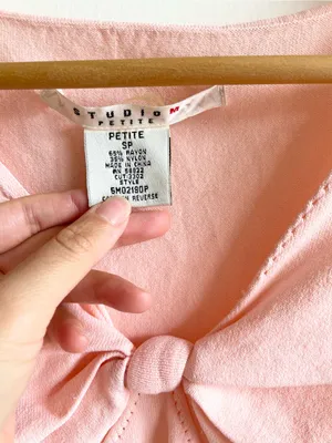 Y2K Babydoll Top Light Pink Size S Fairy Coquette thumbnail 3