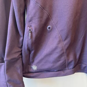 Athleta Superluxe Half Zip Top, Wild Raisin‎ SIZE L thumbnail 2