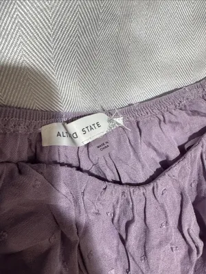Altar'd State Lavender Eyelet Skirt thumbnail 2