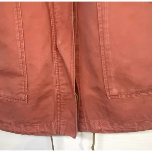 Ann Taylor burnt orange Jacket / Coat Women's size XS Knee Length Hood thumbnail 4