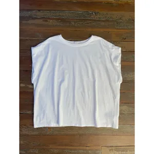 nuuds White Oversized Boxy Cotton Tee XL Minimalist Modern Basic thumbnail 5
